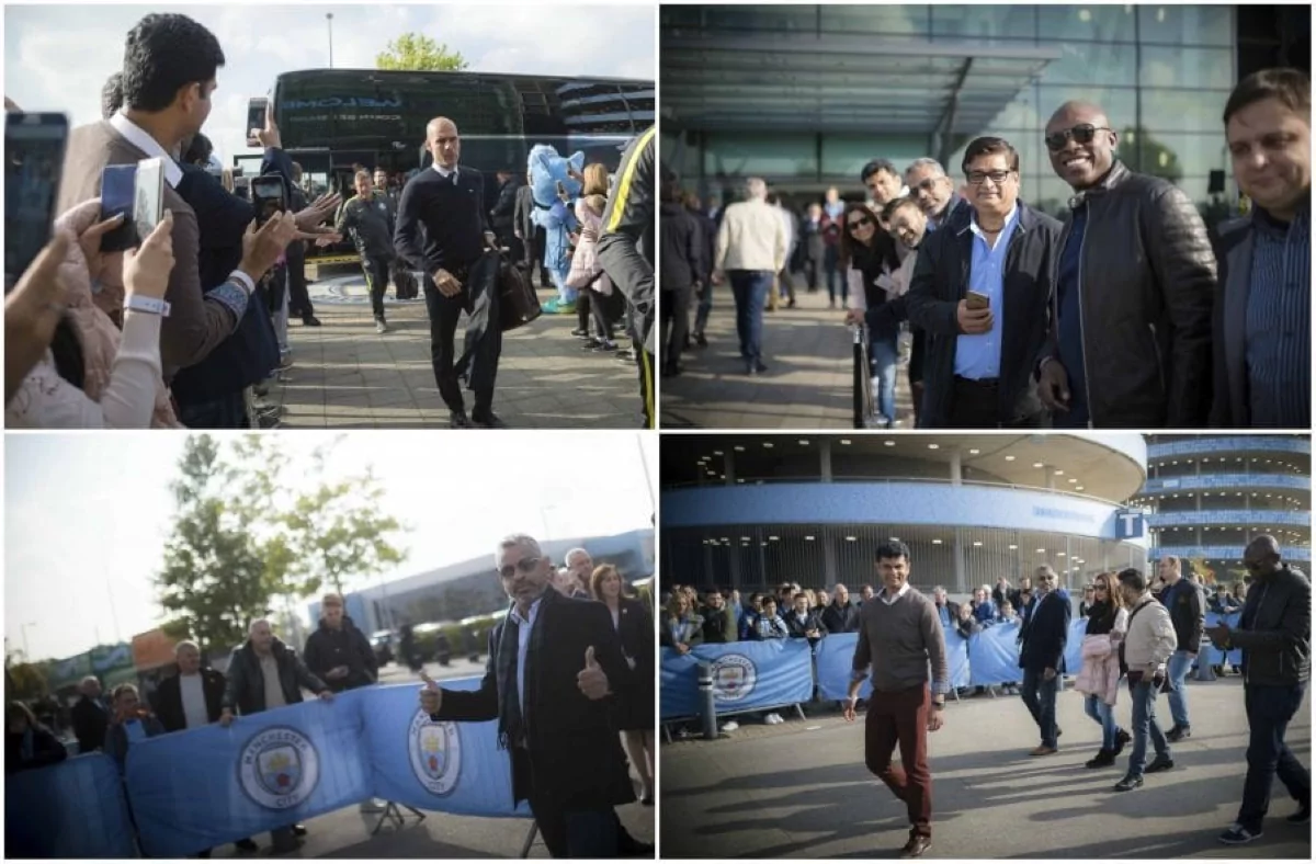 QNET visiting Etihad Stadium in Manchester