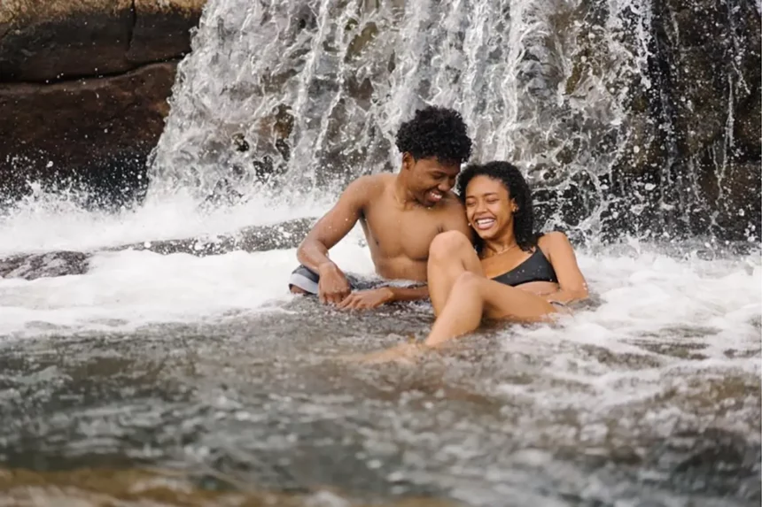 African couple on a honeymoon in Kenya