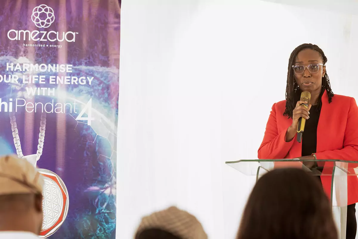 QNET Legal counsel addressing the media